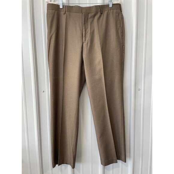 Covington 2 Piece Suit Size 44L Long Blazer Jacket Trouser Pants Career Tan - Picture 5 of 7